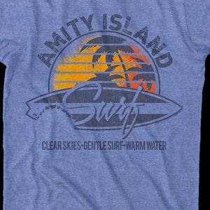 JAWS Surf Logo Soft Grey Tee Shirt